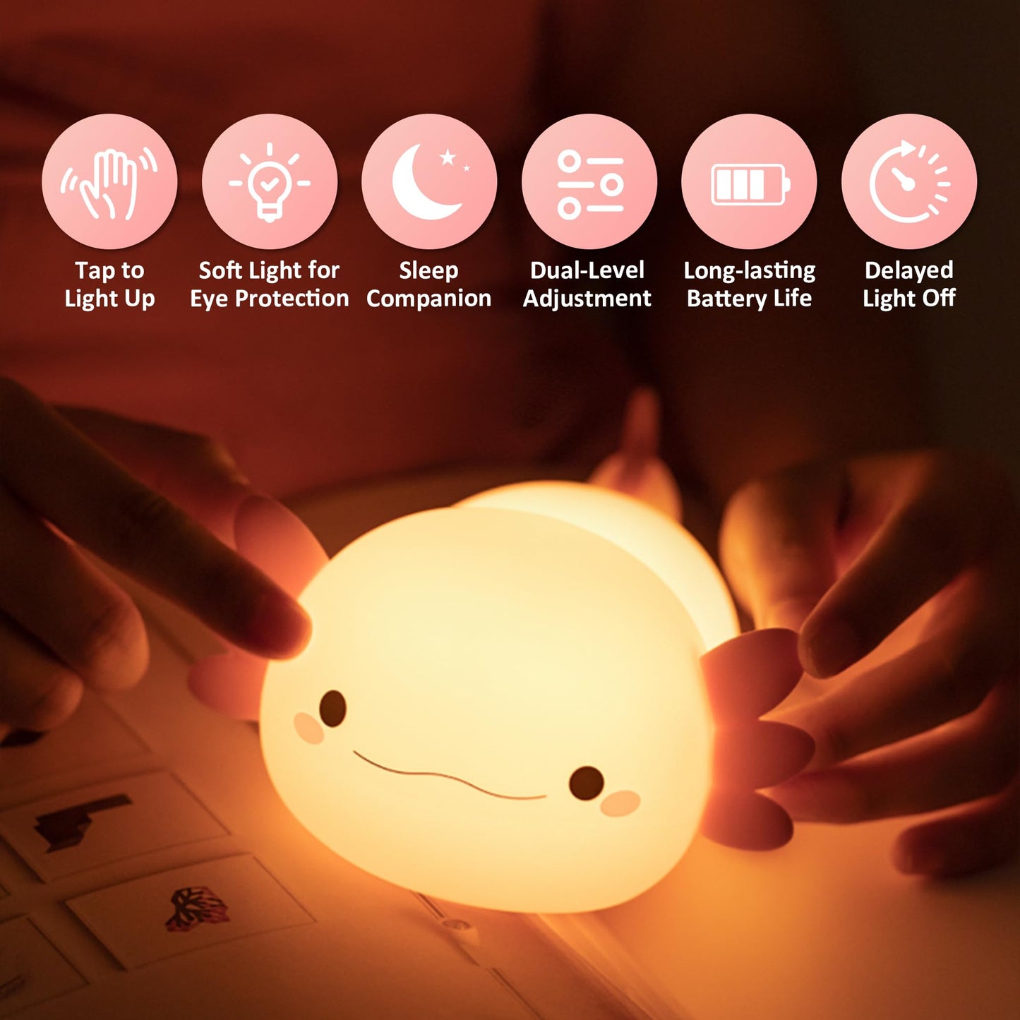 Axolumi™ – Lámpara Ajolote LED Recargable