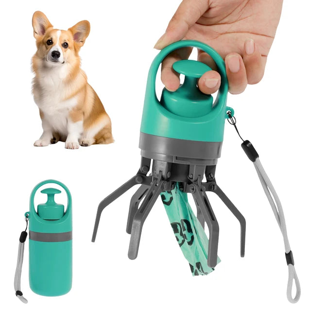 💩 Recogedor de Caca con Dispensador de Bolsas – Portátil y Limpio